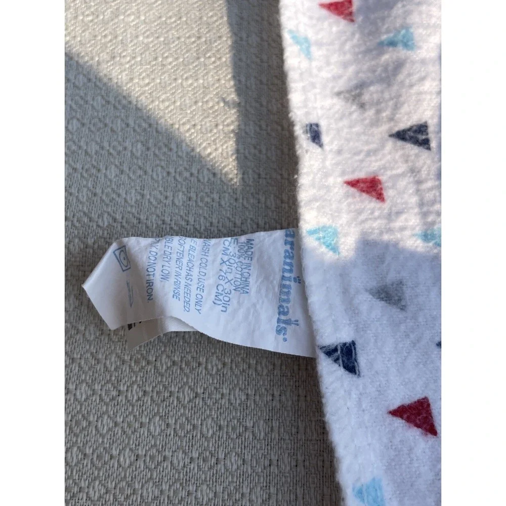Lot Of 5 Cotton Muslin Baby Infant Swaddle Blankets Gerber Garanimals Stripes
